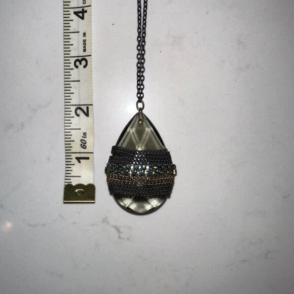 Rhinestone Pendant Necklace - Picture 2 of 4